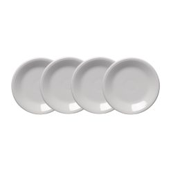 Fiesta China White Classic Rim 7 1/4 Inch Salad Plate, Set of 4