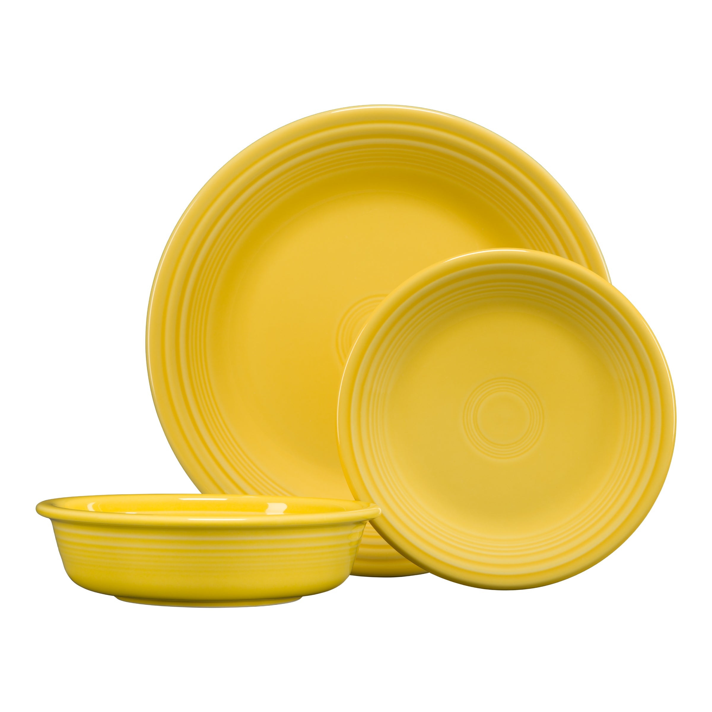 Fiesta China New Retired Classic Rim 3-Piece Place Setting, Service for 1 - Image 2