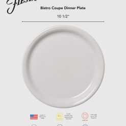 Alternative view of Fiesta China Lavender Bistro Coupe 10 1/2 Inch Dinner Plate