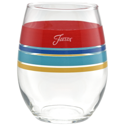 Alternative view of Fiesta China Vibrant 15 oz. Edgeline Stemless Wine, Set of 4