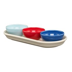Fiesta China Americana Mixed Colors 4-Piece Condiment Set