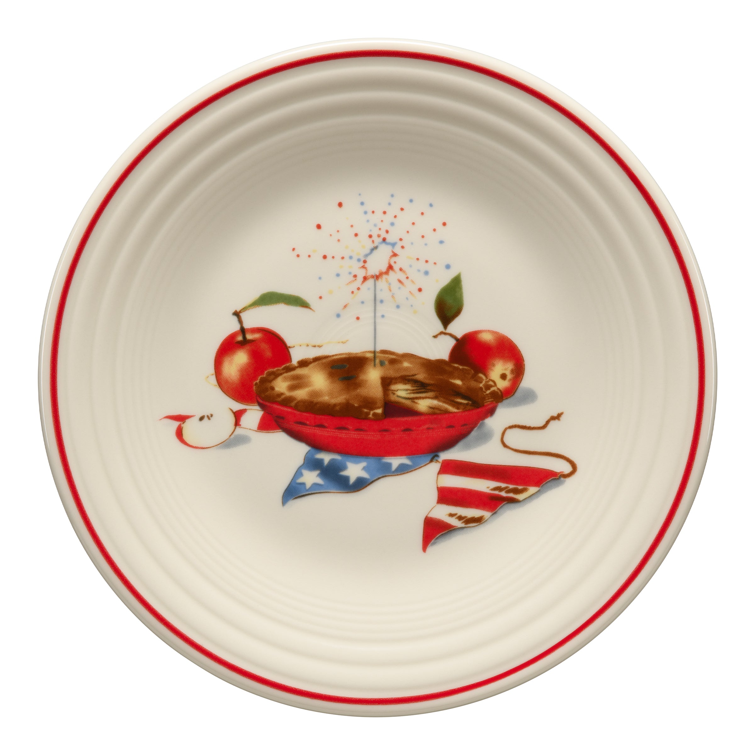 Fiesta China Americana Apple Pie Classic Rim 9 Inch Luncheon Plate