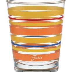 Fiesta China Retired 15 oz. Fiesta® Sienna Sunset Stripes Tapered Double Old Fashion, Set of 4