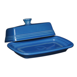Fiesta China Extra Large Covered Butter Dish 8 1/8 Inch x 5 1/8 Inch