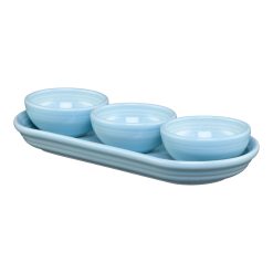 Fiesta China Fiesta 4-Piece Condiment Set Sky