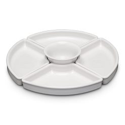 Fiesta China White 5-Piece Entertaining Set 8 1/5 Inch