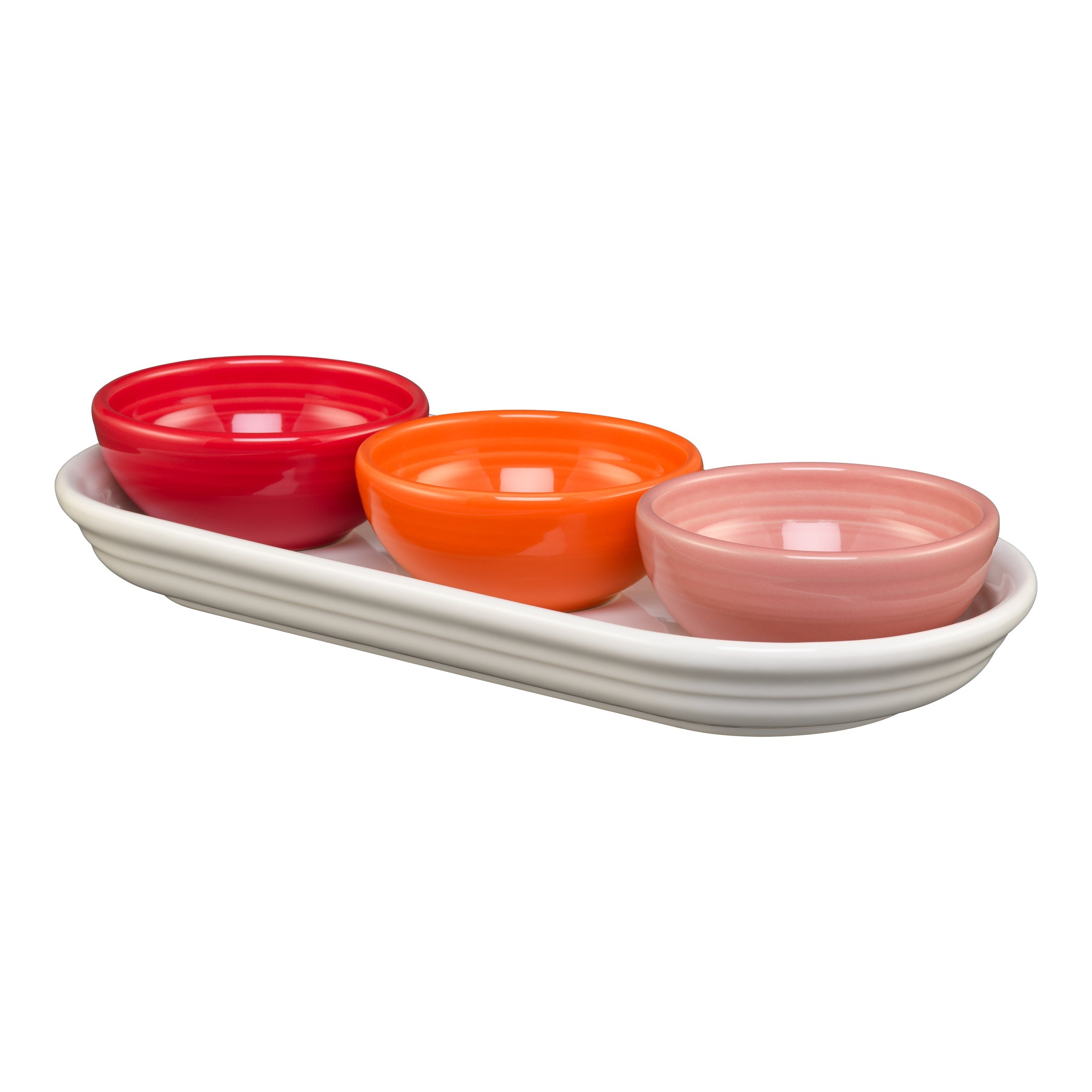 Fiesta China Sunset Horizon Mixed Colors 4-Piece Condiment Set