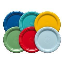 Fiesta China Vibrant 4 3/8 Inch Mixed Color Coaster and Mug Cover