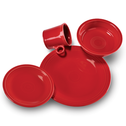Fiesta China Classic Rim 4-Piece Place Setting, Service for 1 - Image 3