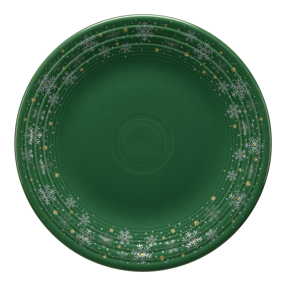 Fiesta China Jade Snowflake Classic Rim 9 Inch Luncheon Plate