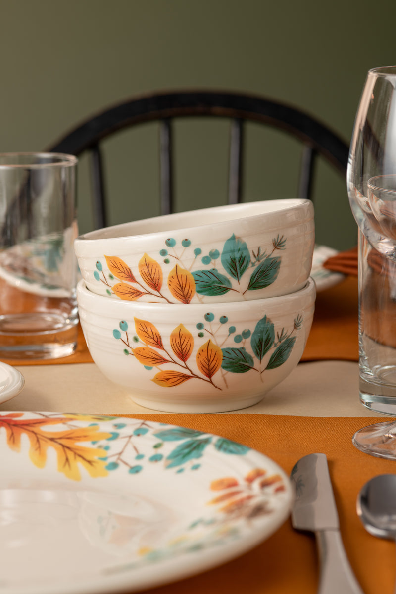 Fiesta China Autumn Fields Bistro Coupe 5 1/2 Inch Cereal Bowl 22 OZ - Image 2