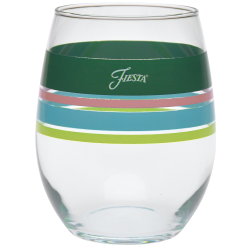 Alternative view of Fiesta China Retired 15 oz. Fiesta® Edgeline Stemless Wine Tropical, Set of 4