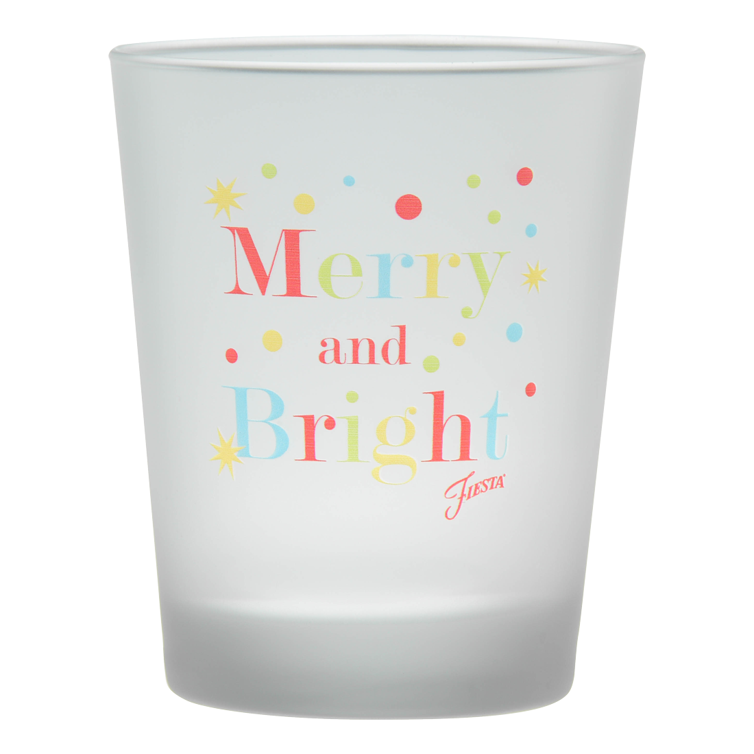 Fiesta China Retired 15 oz Fiesta® Merry & Bright Tapered Double Old Fashion, Set of 4