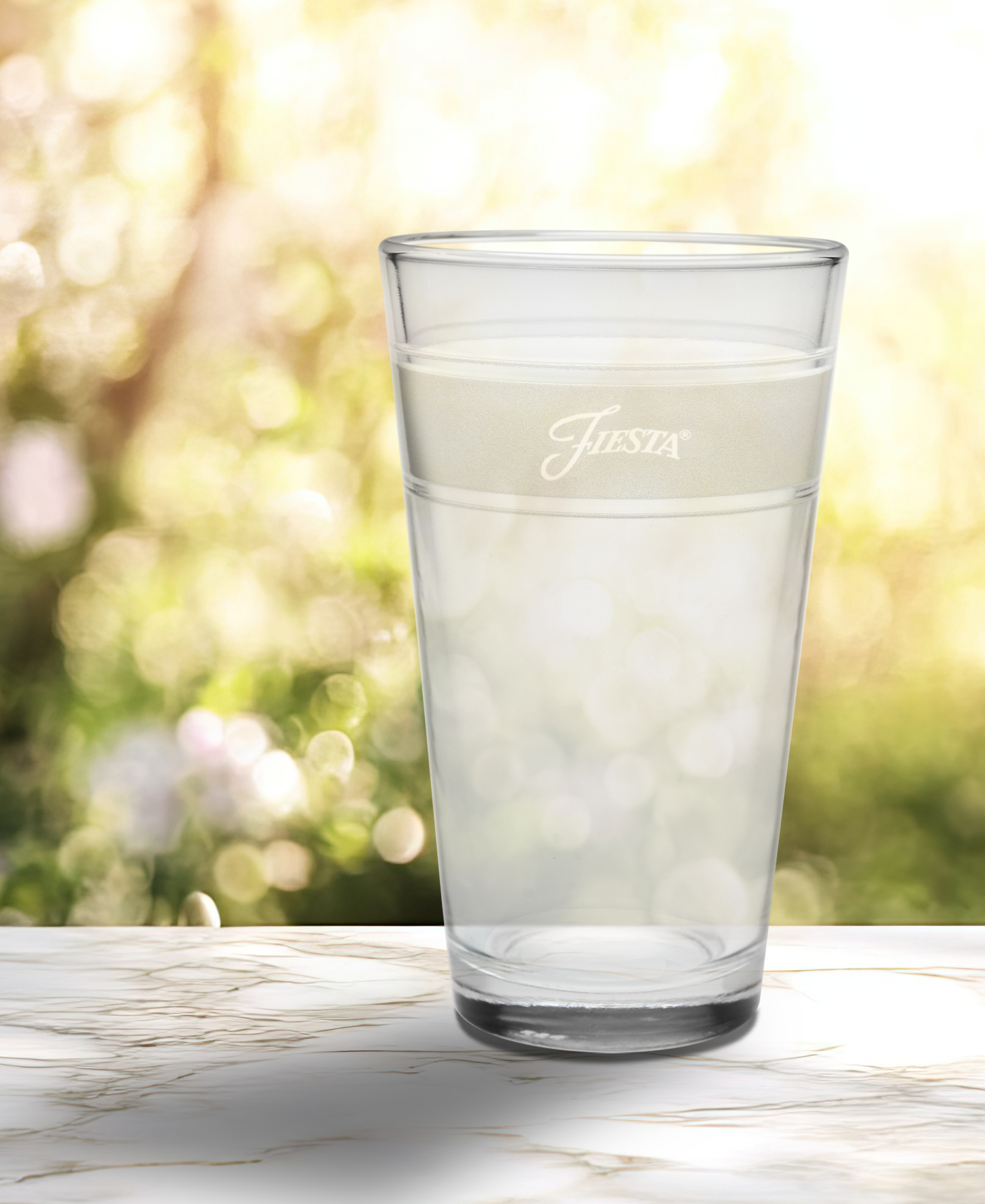 Fiesta China Linen 16 oz. Frame Cooler Glass - Set of 4 - Image 3