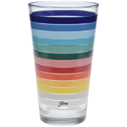 Alternative view of Fiesta China 16 oz. All Colors Stripe Cooler Glass - Set of 4