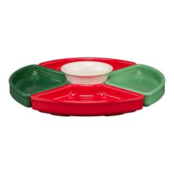 Fiesta China Christmas Mixed Color 5-Piece Color Entertaining Set 8 1/5 Inch