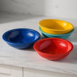 Alternative view of Fiesta China Mixed Vibrant Classic Rim 8 3/8-Inch 34OZ Pasta Bowls, Set of 4