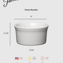 Alternative view of Fiesta China 8 OZ Ramekin 4 Inch Foundry