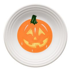 Fiesta China Jack-o-Lantern Pumpkin Classic Rim 9 Inch Luncheon Plate