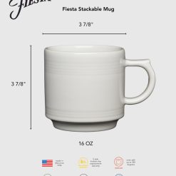 Alternative view of Fiesta China Sunset Horizon 16 OZ Set of 4 Mixed Stackable Mug Set