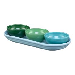Fiesta China Aegean Mixed Colors 4-Piece Condiment Set