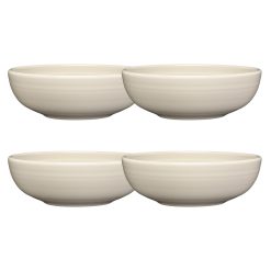 Fiesta China Linen Set of 4 Bistro Coupe 7 5/8-Inch 38OZ Medium Bowls