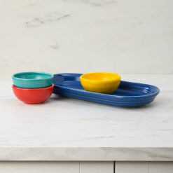 Alternative view of Fiesta China Vibrant Mixed Colors 4-Piece Condiment Set