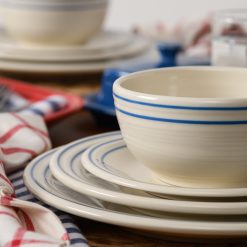 Alternative view of Fiesta China Americana Lapis Band Classic Bistro 3-Piece Place Setting, Service For 1