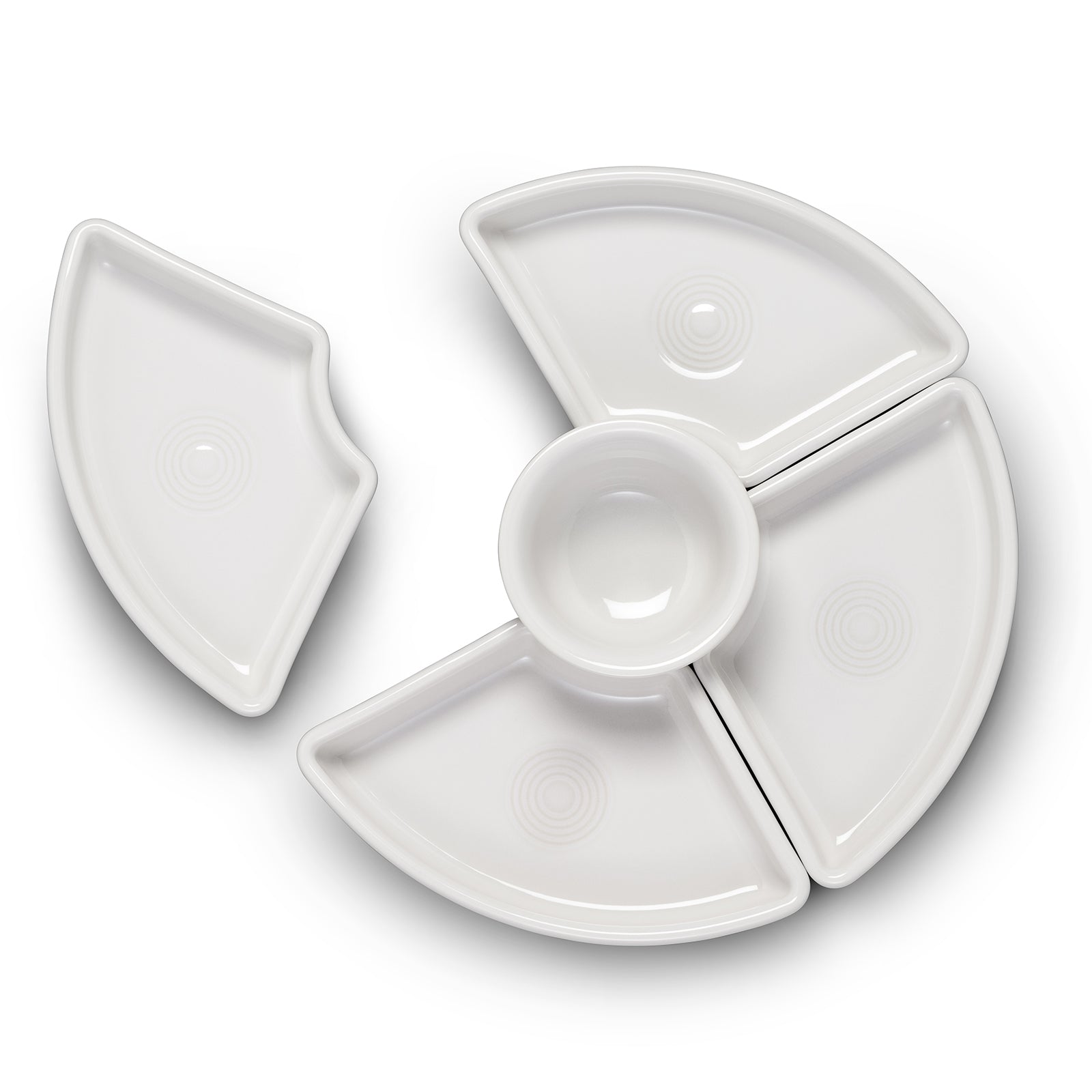 Fiesta China White 5-Piece Entertaining Set 8 1/5 Inch - Image 2