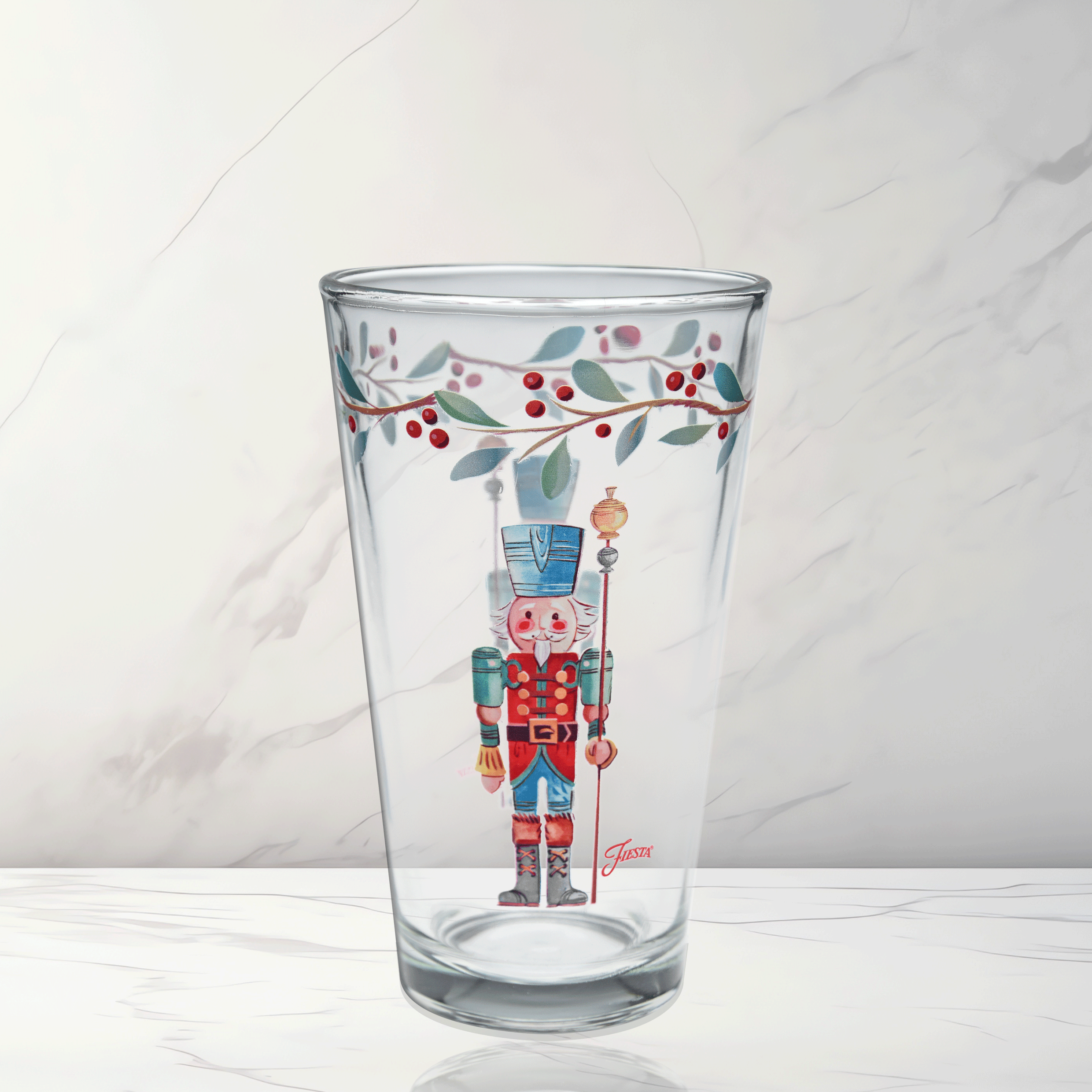 Fiesta China Nutcracker The Guardian 16 oz. Cooler Glass - Set of 4 - Image 2