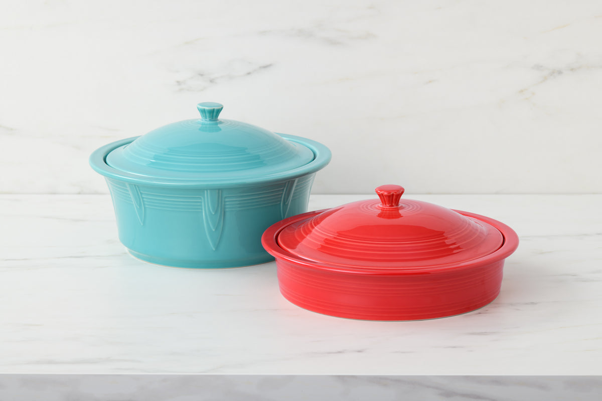 Fiesta China Small 10 Inch Round Covered Casserole 1.4 Quart - Image 7