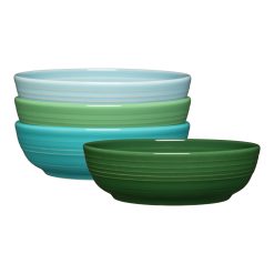 Fiesta China Mixed Aegean Coupe 6 3/4 Inch Salad Bowl 24 OZ, Set of 4