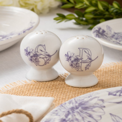 Alternative view of Fiesta China Botanical Floral Lavender 2 5/8 Inch Salt and Pepper Shaker Set