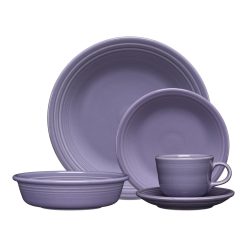 Fiesta China Lavender Classic Rim 5-Piece Place Setting, Service for 1