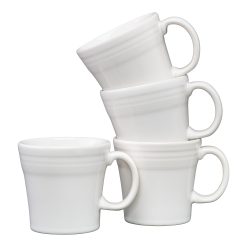 Fiesta China White 15 OZ Set of 4 Tapered Mugs