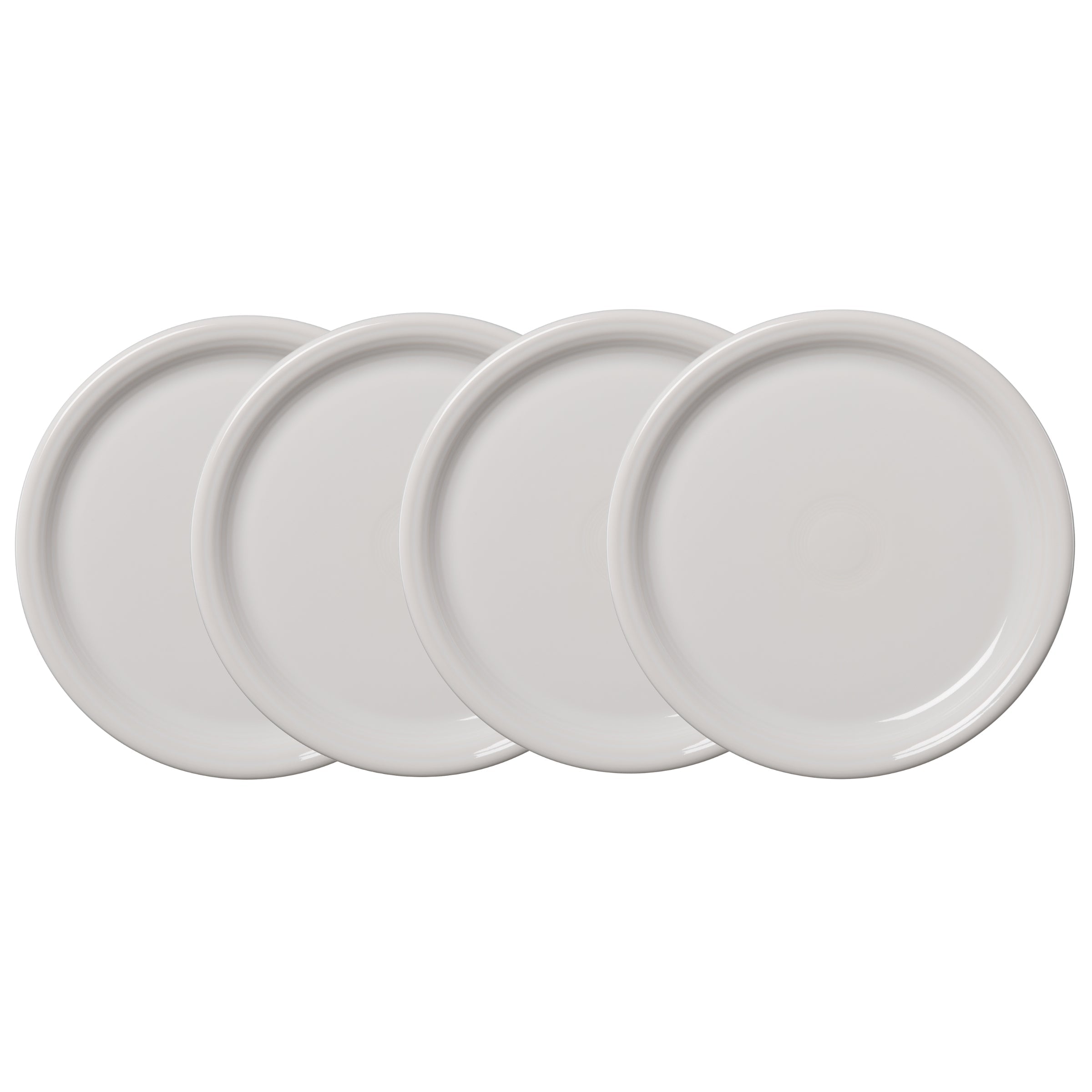 Fiesta China White Bistro Coupe 10 1/2 Inch Dinner Plate, Set of 4