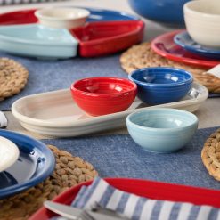 Alternative view of Fiesta China Americana Mixed Colors 4-Piece Condiment Set