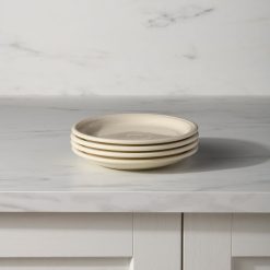 Alternative view of Fiesta China Linen Set of 4 Bistro Coupe 7 1/4 Inch Salad Plate