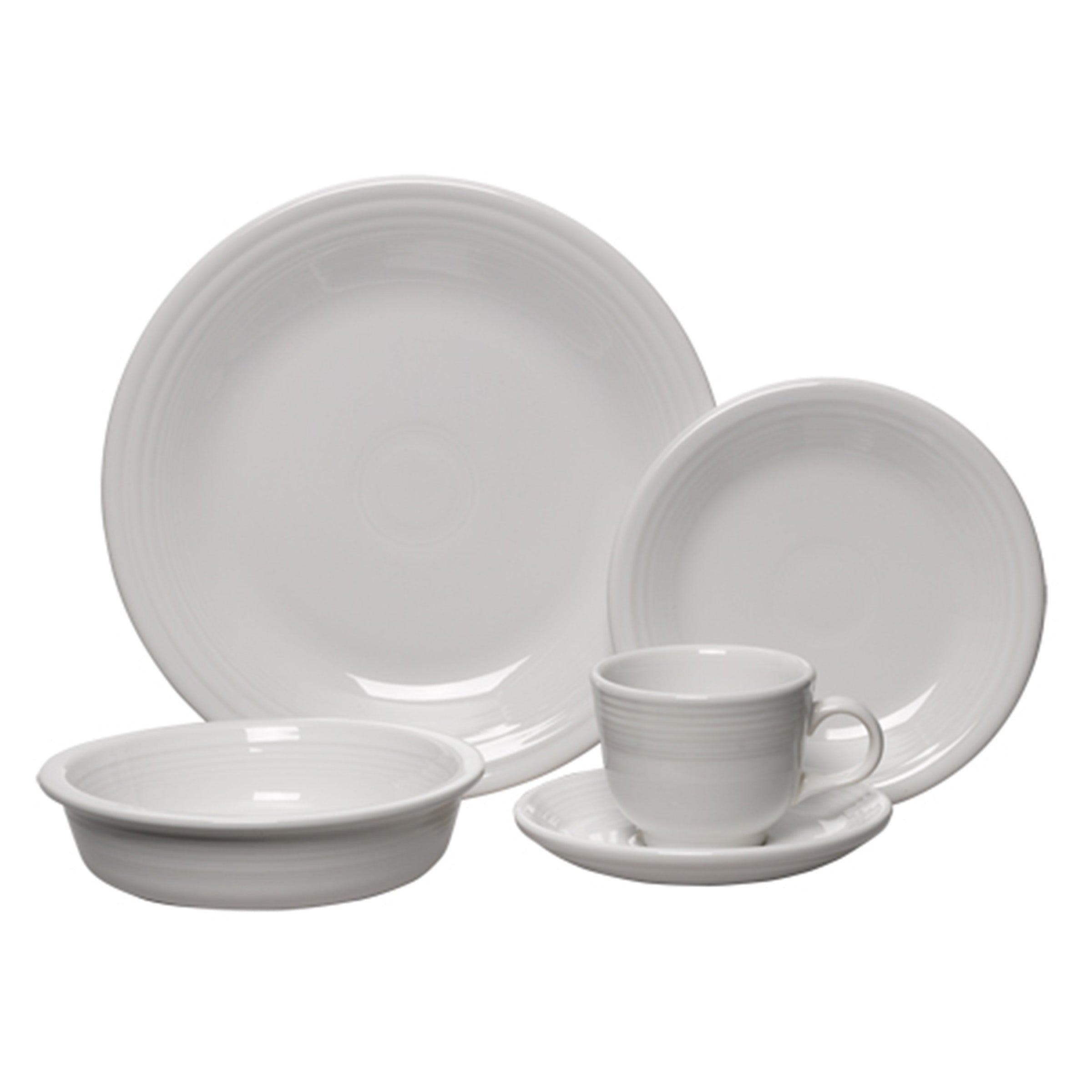 Fiesta China New Retired Classic Rim 5-Piece Place Setting, Service for 1 - Image 3