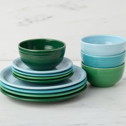 Alternative view of Fiesta China Mixed Aegean Bistro Coupe 12-Piece Dinnerware Set, Service for 4