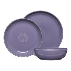 Fiesta China Lavender Coupe Bowl 3-Piece Place Setting