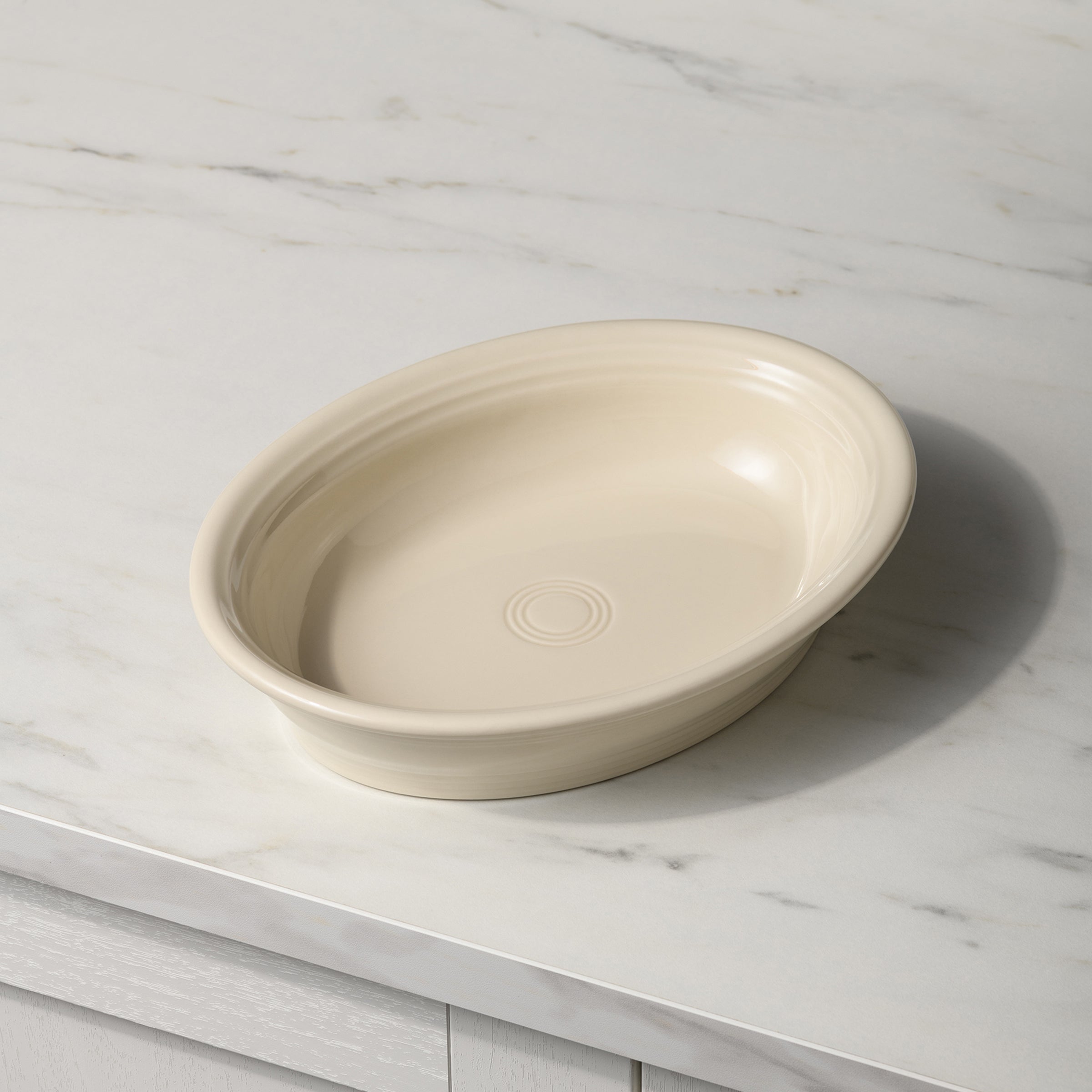 Fiesta China New Retired Linen Oval Baker 10 1/4 Inch 40 OZ - Image 2