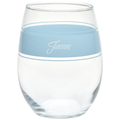 Alternative view of Fiesta China 15 oz. Fiesta® Frame Stemless Wine Sky, Set of 4