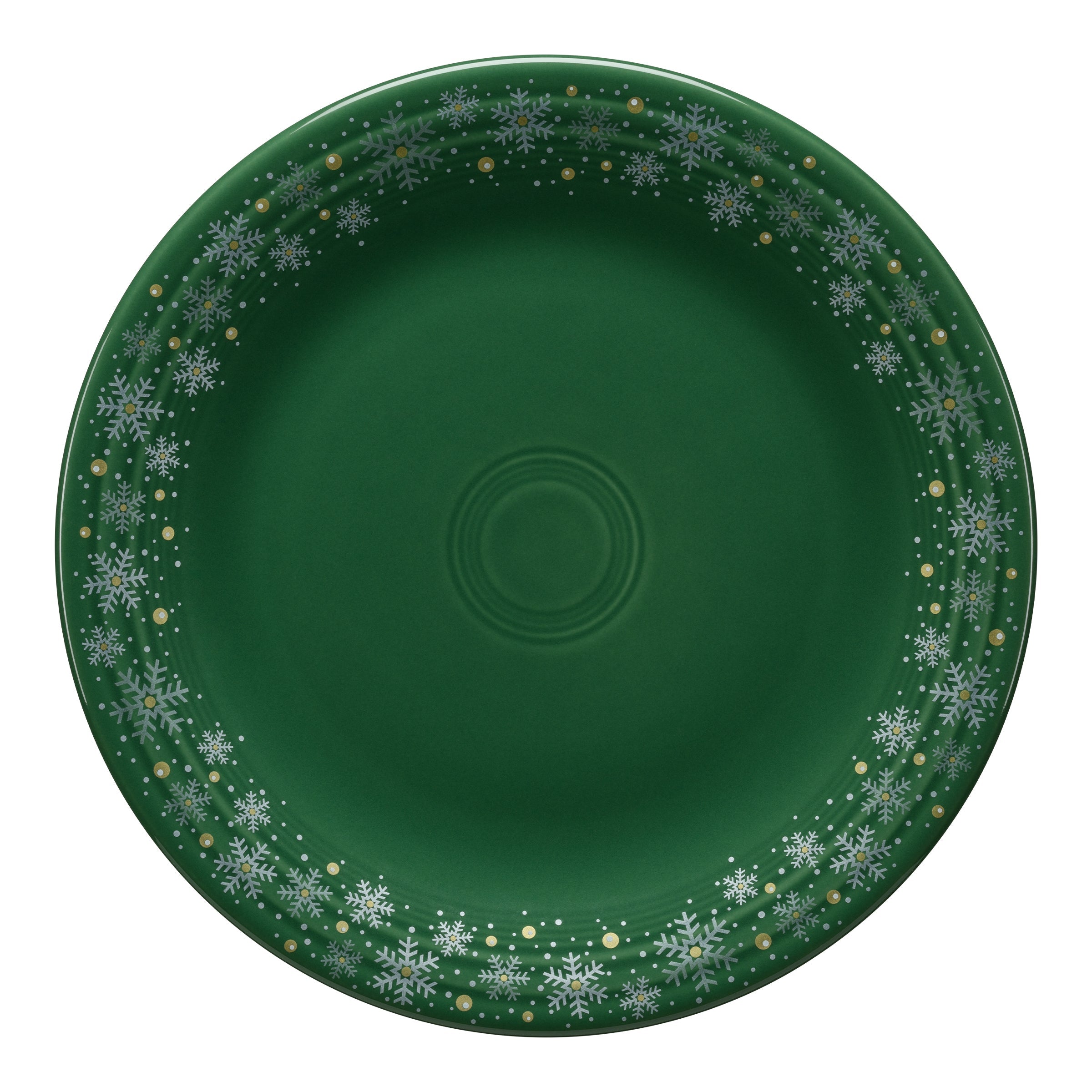 Fiesta China Jade Snowflake Classic Rim 10 1/2 Inch Dinner Plate